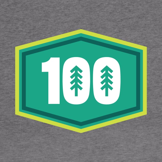 100 Mile Trail and Ultra Running Trees by PodDesignShop